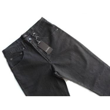 Imagem de Calça Jeans Pierre Cardin Masculina Tradicional Corte Reto com Elastan