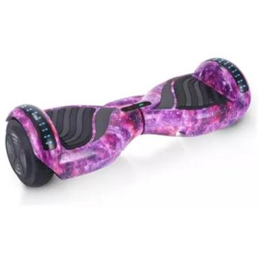 Imagem de Hoverboard Rosa Galaxia Brinquedo Moderno Com Estampa Galaxia - GBG ST