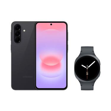 Imagem de Galaxy A37 5G (256GB) - Preto + Galaxy Watch8 BT 40mm - Grafite