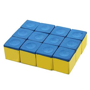 Imagem de 12 pe?as/caixa giz de ponta de taco de bilhar,caixa de giz de taco de bilhar sem deslizamento, piscina de sinuca de n¨ªvel profissional oferece um revestimento suave(Blue), Sem deslizamento caixa