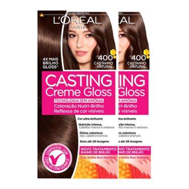 Imagem de L'oréal Paris Coloração Casting Creme Gloss Kit - 400 Castanho Natural
