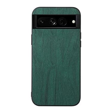 Imagem de For Google Pixel 7 Pro 5G Wood Texture PU Phone Case