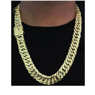 Imagem de Cordão Corrente Laminada dupla 23mm de moeda antiga