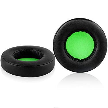 Imagem de Protetor de ouvido Kraken V2, kit de almofada de substituição para fone de ouvido Razer Kraken V2 – redondo, Black/Green