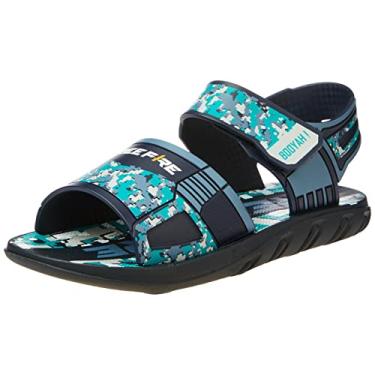 Imagem de Grendene Kids Battle Sandália, Meninos, Azul/Cinza/Branco, 28