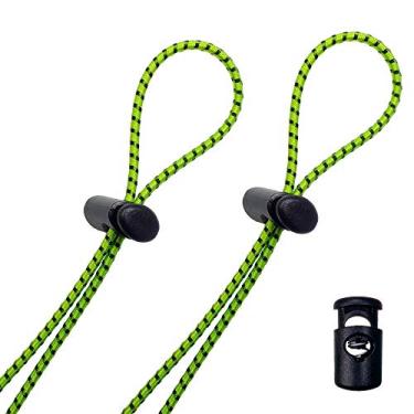 Imagem de Kit de alças de óculos de fluxo (pacote com 2) – tiras de cordão elástico de substituição para óculos de natação – multicolorido, Neon Green