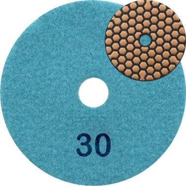 Imagem de Disco Lixa Polimento A Seco Mármore 10 Cm Grão 30