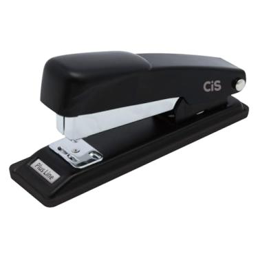Imagem de Grampeador CIS Plus Line p/ 20 folhas, Preto, Caixa com 1 unidade