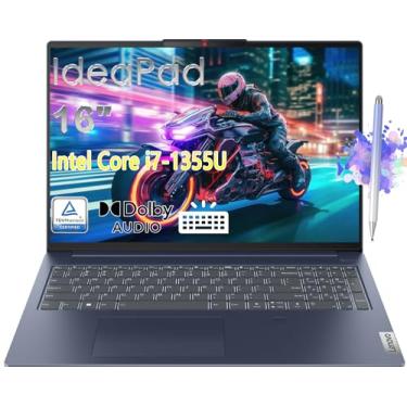Imagem de Lenovo Notebook IdeaPad Slim 5i, Intel Core i7-1355U de 13ª geração, IPS de 16 polegadas (1920 x 1200), tela sensível ao toque, 16 GB de memória, SSD PCIe de 1 TB, Win 11 Home, com Stylus. (16 GB de