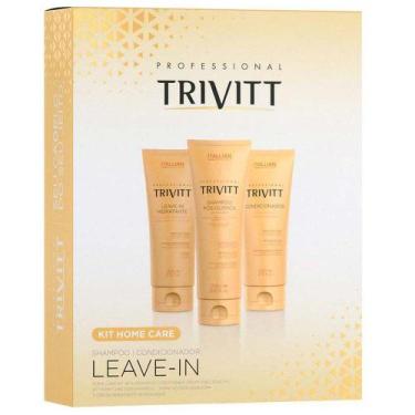 Imagem de Trivitt Home Care Com Leave-In Kit  Shampoo + Condicionador + Leave-In
