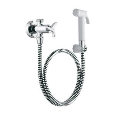 Imagem de Ducha Higiênica Docol Trio 502506 com Registro e Derivação Branca / Cromada
