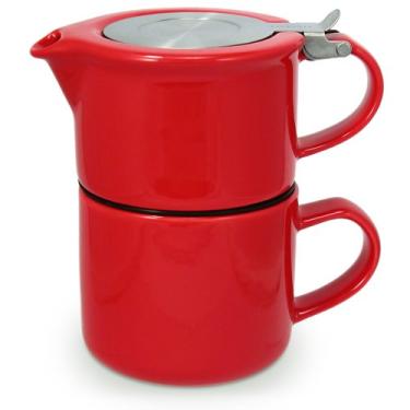 Imagem de FORLIFE Chá para uma pessoa com infusor 400 ml, vermelho