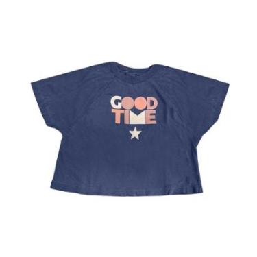 Imagem de Blusa Cropped Infantil Hering Good Time Estampado-Feminino
