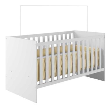 Imagem de Berço Com Suporte Mosquiteiro E Colchão Life Tigus Baby Branco