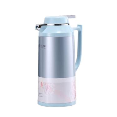 Imagem de Garrafa térmica colorida para casa de chá Garrafa térmica doméstica de aço inoxidável Garrafa térmica com revestimento de vidro Cafeteira Garrafa térmica para escritório type1