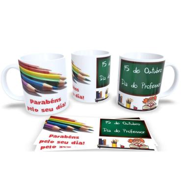 Imagem de Canecas de Porcelana Personalizadas dia dos Professores