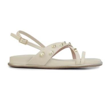 Imagem de Sandália Feminina Renata Mello Hill Angelical Bege - 8314-Feminino