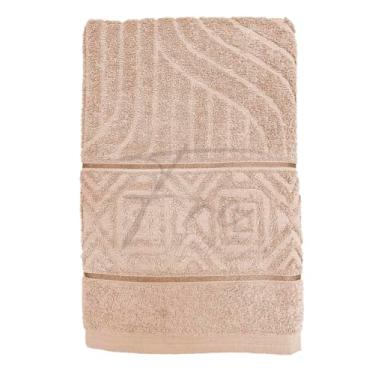 Imagem de Toalha de Banho Diamond Super Absorção 500 Gramas 75cm x 150cm (Bege)