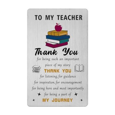 Imagem de Gezxin Cartões de agradecimento do professor - Vale-presente de agradecimento do professor - Cartão feliz do dia dos professores - aniversário, dia das mães, dia dos namorados, Natal, Natal, Ação de