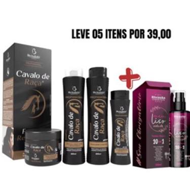 Imagem de Kit Capilar Cavalo de Raça e Spray Protetor Meu Liso. - Bio Instinto