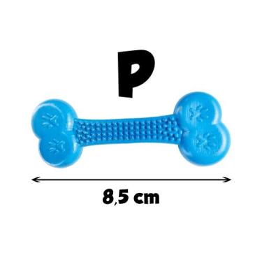 Imagem de Brinquedo Osso Massageador Dental Filhote Cachorro Pequeno Kit 4 Un Pe