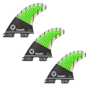 Imagem de Quilhas Farms FS 5 Medium Honey Comb Carbon Encaixe FCS 2, Medium