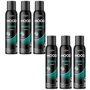 Imagem de Kit 6 Desodorante Sport Unissex Mood 150Ml - My Health - My Healty