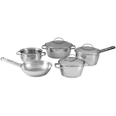 Imagem de Jogo de Panelas Tramontina Inox 5 Peças - Allegra, Inox, 5