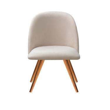 Imagem de Poltrona Gaia Cadeira Pé Palito Madeira Decoração Sala, Mesa, Recepção