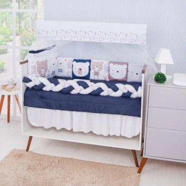 Imagem de Kit Para Berço Americano Conjunto de Enxoval Para Berço Padrão America