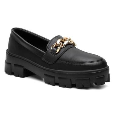Imagem de Mocassim Feminino Tratorado Corrente Casual Moderno - Rubim Calçados, 