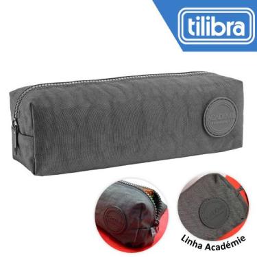 Imagem de Estojo Médio Tilibra Escolar Juvenil Académie, Cinza