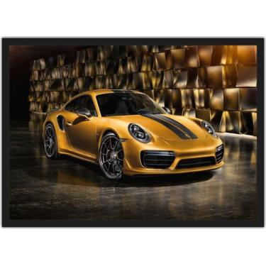 Imagem de Quadro Decorativo Carros Porsche Com Moldura G07 - Vital Quadros
