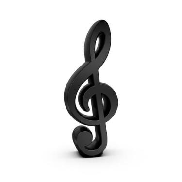 Imagem de Decoração Enfeite de Mesa Nota Musical Mini Clave de Sol - Sculpy Prin