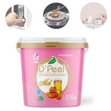 Imagem de Cera Depilação Quente Profissional  Mel Balde 2,700 Kilos - Dpell
