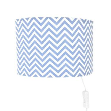 Imagem de Arandela Meia Lua Azul Quarto Bebê Infantil Menino - Potinho de Mel