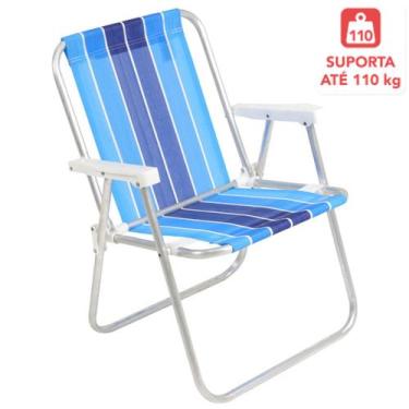 Imagem de Cadeira Alta Em Alumínio Camping Piscina Sortidas - 25500 Belfix, Sort