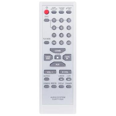 Imagem de Controle remoto de substituição EUR7711020 compatível com o sistema de áudio estéreo Panasonic SC-PM16 SCPM16 SA-PM16 SAPM16 SC-PM18 SCPM18 SA-PM18 SAPM18 SA-PM17 SAPM17