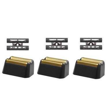 Imagem de Conjunto de lâmina e cortador de lâmina de reposição Pro 5 Star Series Finale compatível com wahl Shaver modelo 7031-100/7043-100-Para barbear masculino - 2 peças, preto