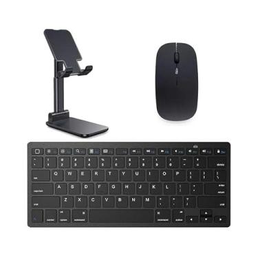 Imagem de BDNET, Teclado e Mouse Bluetooth, Sup iPad Air 5 10,9" 2022 Preto