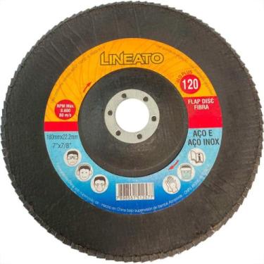 Imagem de Disco Flap Lineato Itambe 7'' - Grao 120