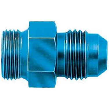 Imagem de Aeroquip FCM2113 Adaptador de carburador de alumínio anodizado azul