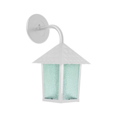 Imagem de Arandela Blumenau Colonial Quadrada Vidro Pontilhado E27 Bivolt