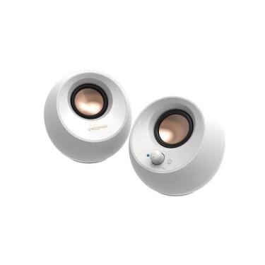 Imagem de Caixas de Som Creative Pebble V3 USB-C - Áudio Claro para Mesa