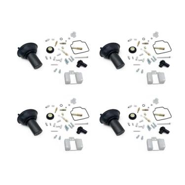 Imagem de Kit de reparo de carburador válvula de agulha flutuante junta de parafuso de ar diafragma de êmbolo para motocicleta de cilindro único CB400SS (4 kits de reparo)