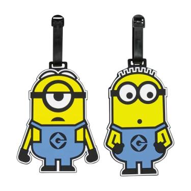 Imagem de FUL Conjunto de 2 etiquetas de identificação de mala Minions com alças ajustáveis, amarelo, Amarelo, Ful Conjunto de 2 etiquetas de identificação de mala Minions com alças ajustáveis