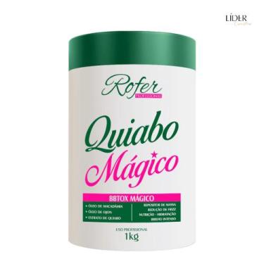 Imagem de Bbtox Quiabo Mágico 1kg Rofer Profissional - Botox Capilar