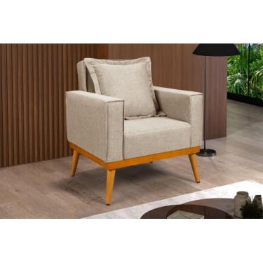 Imagem de Poltrona Cadeira Quarto Feminino Delicada Clínica Recepção Conforto Lu