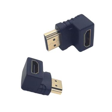 Imagem de Kit 5 Adaptadores Hdmi Macho X Fêmea 90 Graus Prático