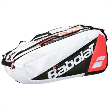 Imagem de Raqueteira Babolat Pure Strike X12 Branca e Vermelha